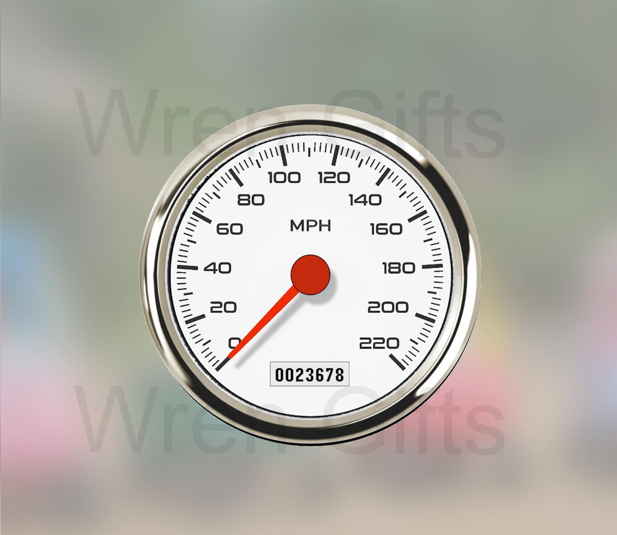 Faux Speedometer Sticker for Ride on Toys - Toy Cars - Toy Restoration - Stock, Derby, Race Cars - Replacement Sticker
