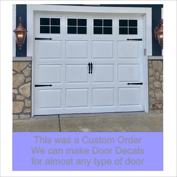Craftsman Style Faux Garage Door Windows Vinyl Decals No Faux Hardware Included