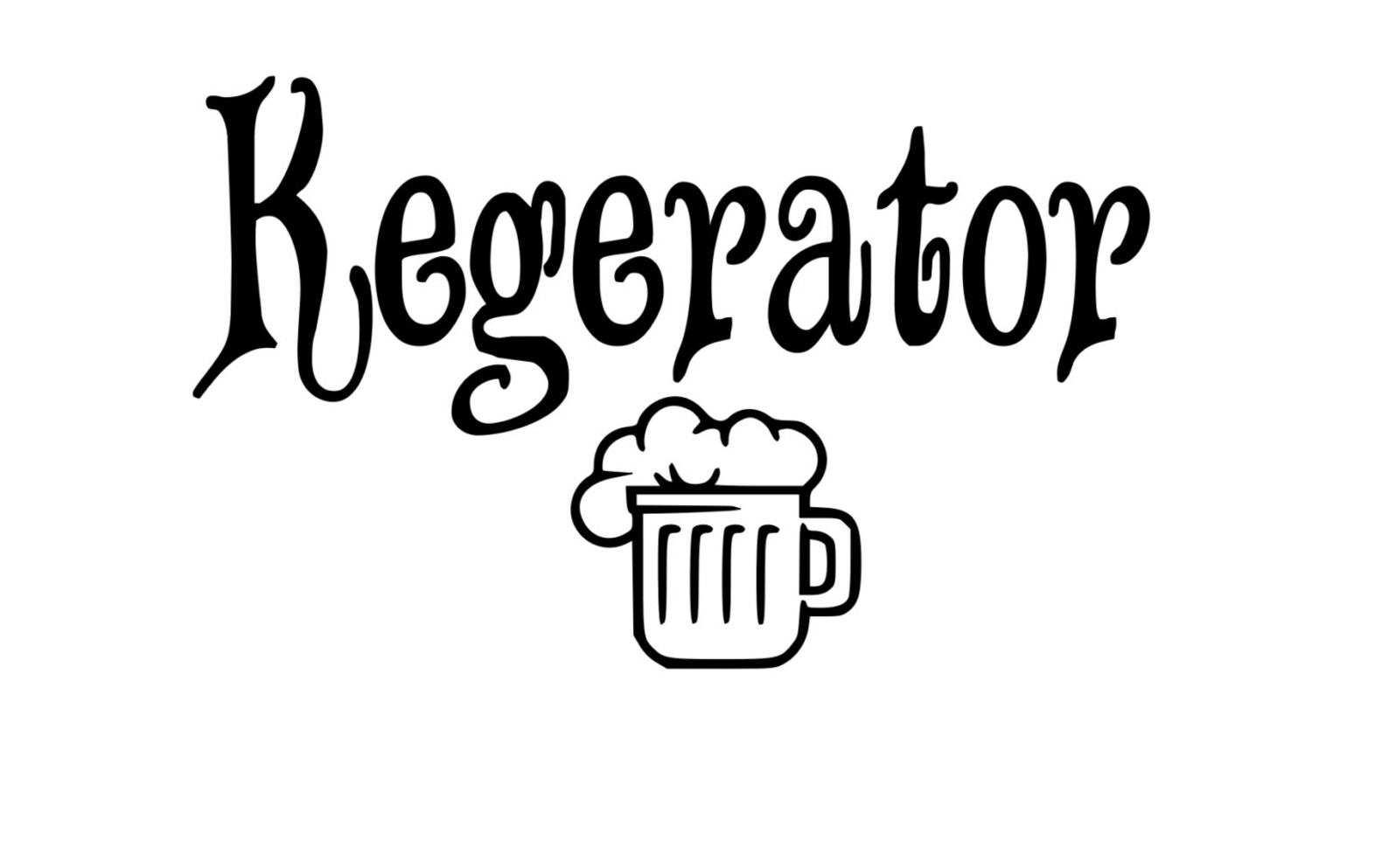 Kegerator Beer Fridge Vinyl DIY SIGN Decals select Color Etsy