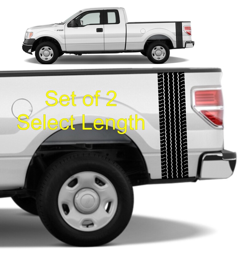 Tire Tread Decals 8 Wide Select Length and Color