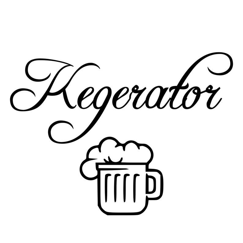 Kegerator Beer Fridge Vinyl DIY LARGE SIGN Decals 22 X Etsy