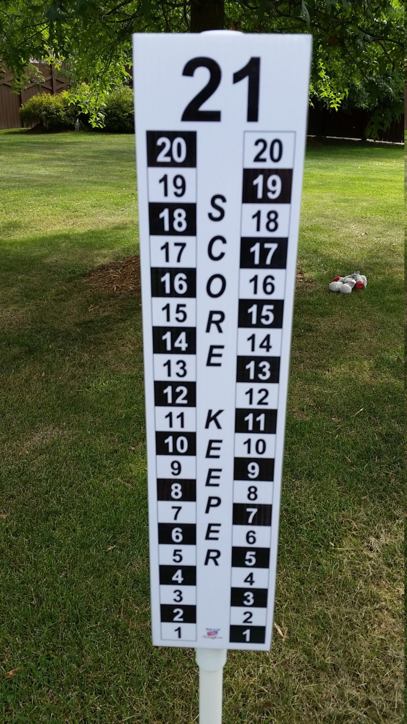 Cornhole Scoreboard W 42 Stand Score Keeper Sign Etsy