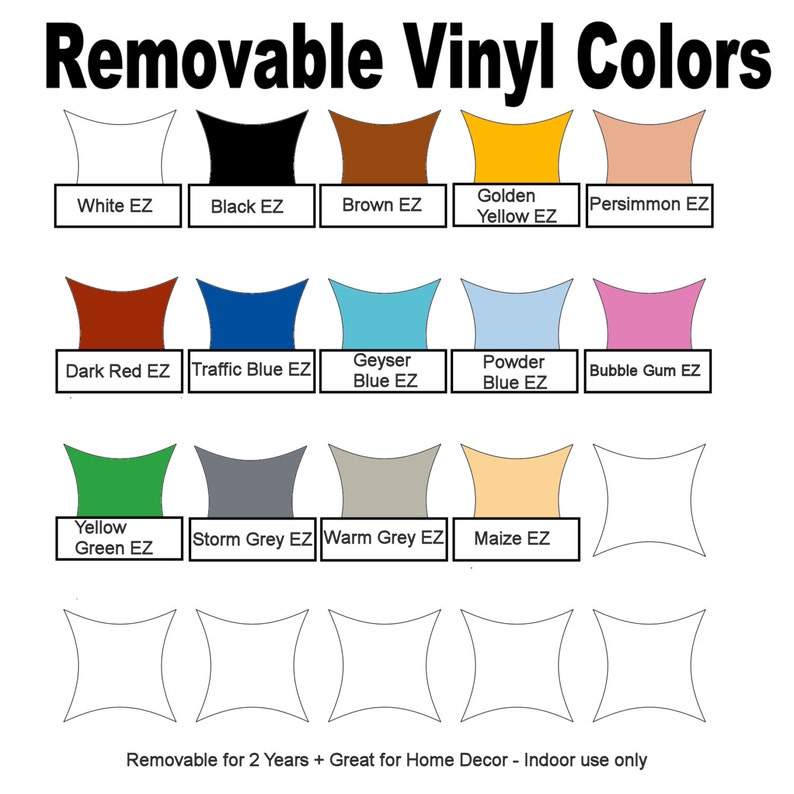 Powder Room As Vinyl Decal / Sticker Easier Than Paint or Stencils Select Color image 2