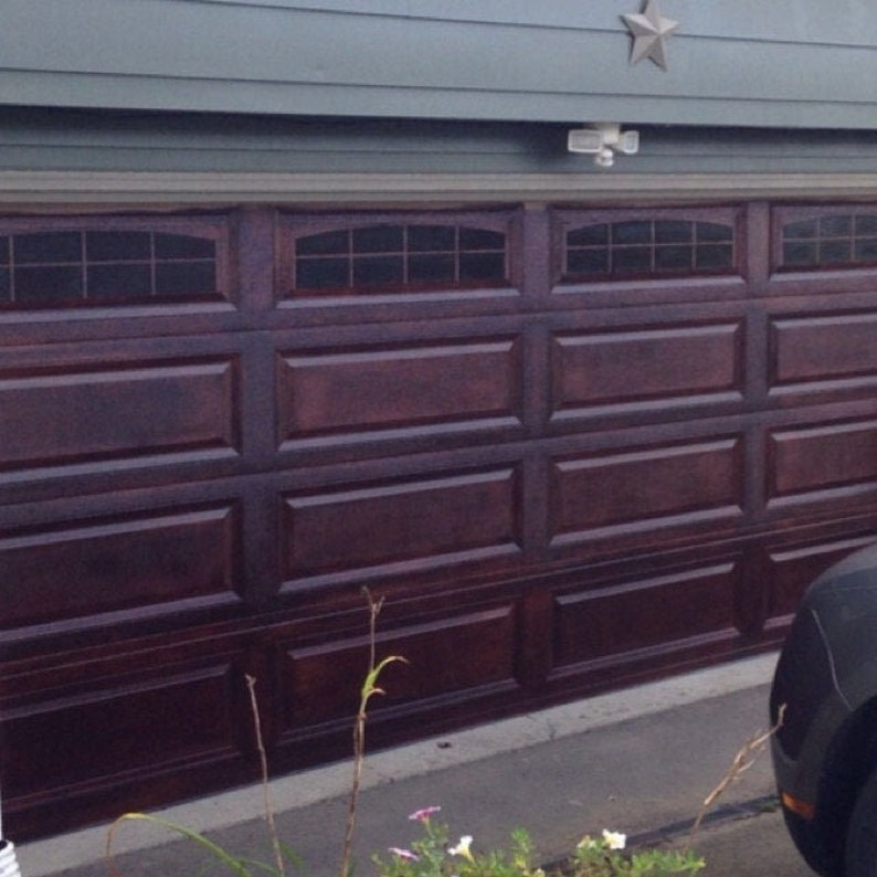 Carriage House Style Faux Garage Door Windows For Wide Panel | Etsy