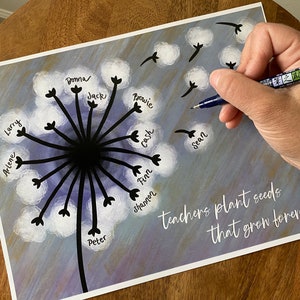 Appréciation de l'enseignant / Cadeau pour l'enseignant / Cadeau pour la classe / Montessori / Garderie / Préscolaire / Merci