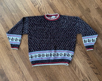 80’s acrylic made in USA crewneck sweater