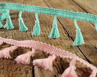 Fringe trim, Tassel fringe, Bags supplies, Trim By The Yard, Tassel trim, clothes embellishment, Cotton tassel fringe