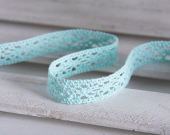 Crochet Lace Ribbon Lace Trim Crochet Ribbon Crochet Trim Ribbon Crochet Lace Trim Embellishment Wedding Lace Crocheted Lace 15mm 0.59&quot; -