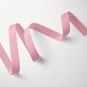Nastro rosa, nastro grosgrain, grosgrain tagliato a misura, grosgrain nastro, nastro grosgrain doppio lato, nastro per metro,