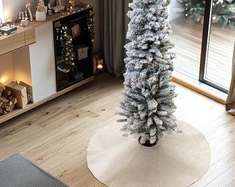 Luxury Tree Skirt 90 cm - 36 in – Premium Christmas Tree Base Cover in Elegant Tapestry Fabric