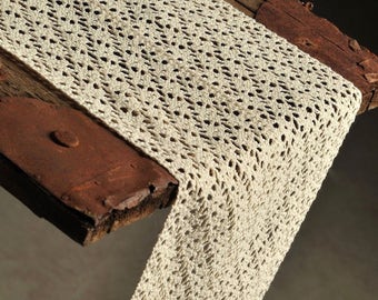 Crochet table runner, width 9,05&quot; home decor, wedding decor, Crochet table runner Wedding, Special Events Table Decor, elegant