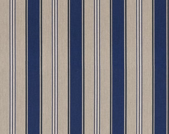 Blue stripes Fabric by yard/meter Medium-heavy weight fabric, suitable for cushion covers, light curtains, crafts, skirts,wedding