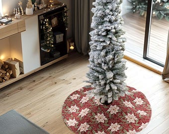 Luxury Tree Skirt 90 cm - 36 in – Premium Christmas Tree Base Cover in Elegant Tapestry Fabric