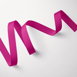 Nastro fucsia, nastro grosgrain, grosgrain tagliato a misura, grosgrain nastro, nastro grosgrain doppio lato, nastro per metro,