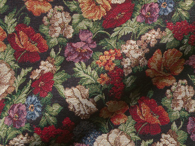 Lot De 2 Tapisseries Belges Vintage - Gobelins Mural Floral - 82x62cm - Très Bon état
