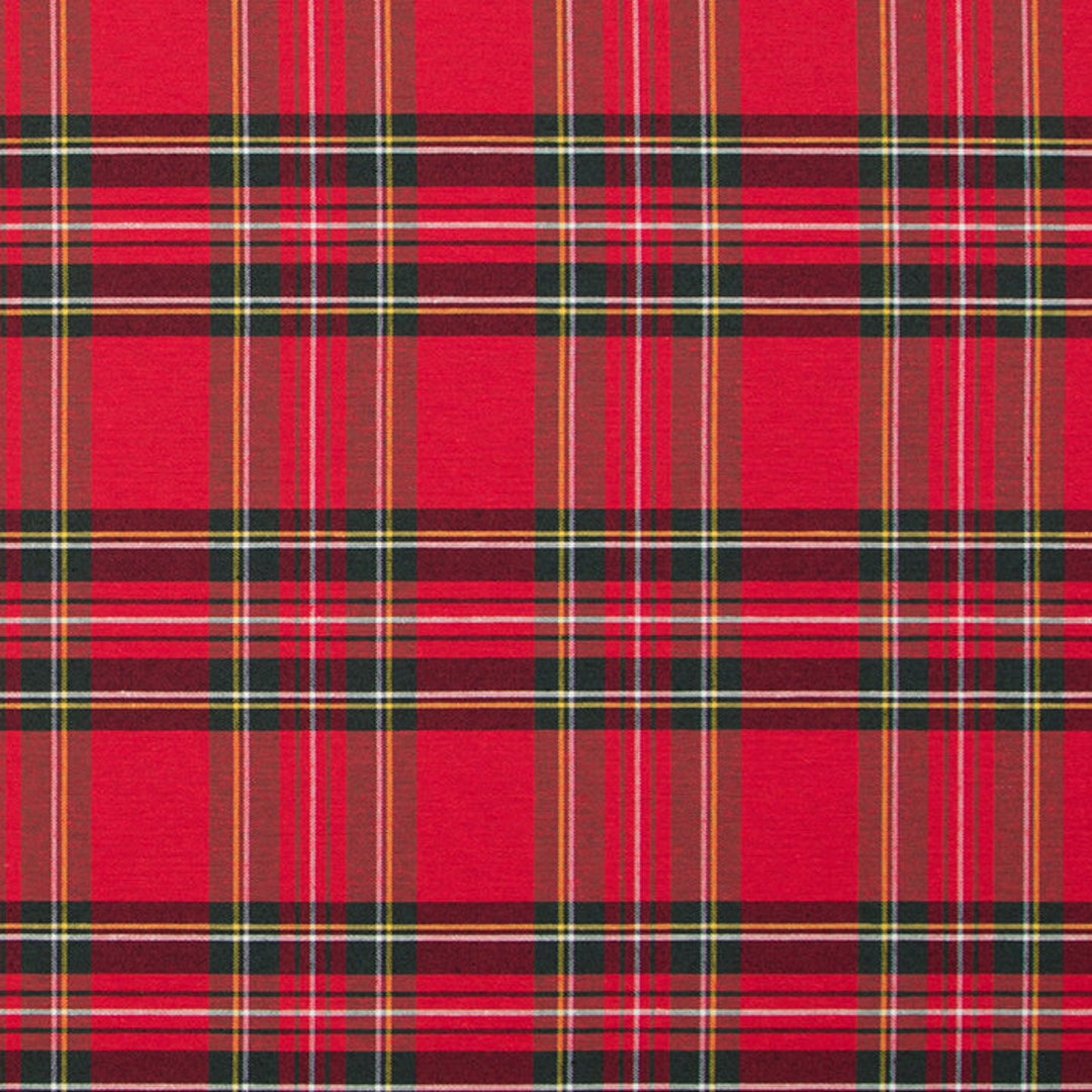 Red Original Scottish Tartan Fabric, Tartan Fabric by the Yard, COTTON  Fabric, blue Plaid Fabric, Plaid Fabric, classic tartan fabric -   Portugal