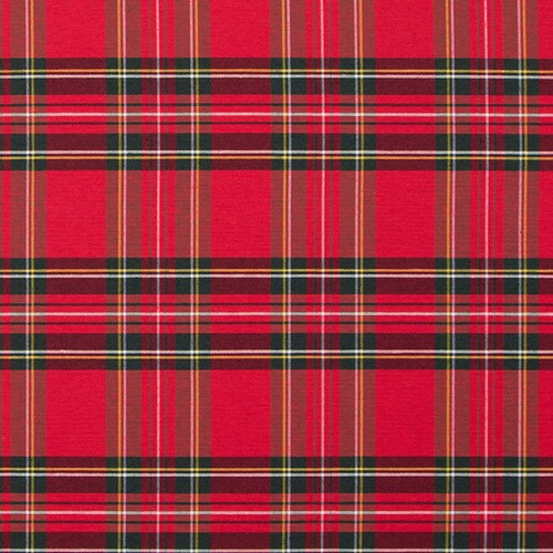 Tartan Plaid Fabric Fabric by the Half Yard Red and Black Etsy