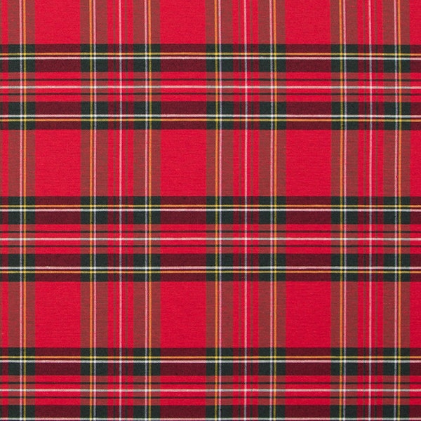 Tissu tartan écossais original rouge, tissu tartan par yard, tissu en COTON, tissu à carreaux bleu, tissu à carreaux, tissu tartan classique