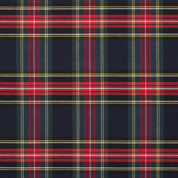 Home Decor Fabric Classic Tartan Fabric Tartan Fabric By The Etsy