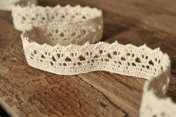 Crochet Lace Ribbon Lace Trim Crochet Ribbon Crochet Trim White