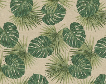 Leaves Fabric, Fabric by the Yard, Botanical Fabric by the Yard, Floral Fabric, Home Decoration Fabric, Green Botanical Fabric