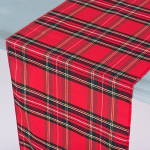 Red Original Scottish Tartan Fabric, Tartan Fabric by the Yard, COTTON Fabric, blue Plaid Fabric, Plaid Fabric, classic tartan fabric image 3