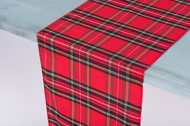 Red Original Scottish Tartan Fabric, Tartan Fabric by the Yard, COTTON Fabric, blue Plaid Fabric, Plaid Fabric, classic tartan fabric image 3