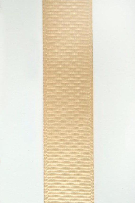 Beige Ribbon, Grosgrain Ribbon, Grosgrain by yard, Ribbon Grosgrain, Double  Side Grosgrain Ribbon, Ribbon by Meter