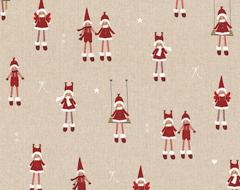 Winter Kids fabric, per meter, Cute fabric design, Upholstery fabric, Home decor, , Craft cotton, fabrics per yard, DIY projects