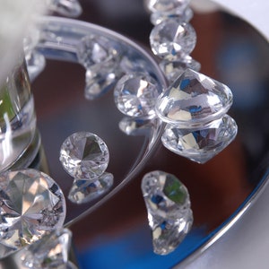 Guirlande de cristal, Perle transparente, 1 mètre, Guirlande de perle acrylique transparente image 5