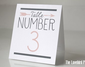 Printable Table Tent Numbers Tent Fold Table Numbers 11-20 | Etsy