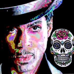 The Artist Prince print 8 x 8 print artwork by Salo Stanley