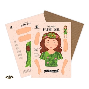 Articulated Paper Toy Doll – Fern
