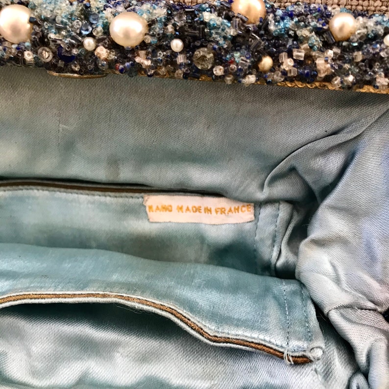 Vintage Beaded Bag hand made in France