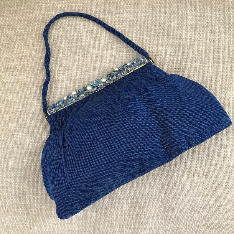Vintage Beaded Bag hand made in France