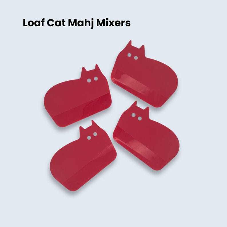 Mélangeurs de tuiles de mahjong Loaf Cat - lot de 4 image 2