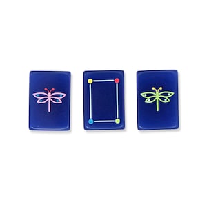 Navy Architectural Mahjong Tile Set image 7