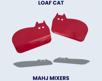 Loaf Cat Mahjong Tile Shufflers - set of 4