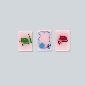 Cat Lady Rose Mahjong Tile Set image 6
