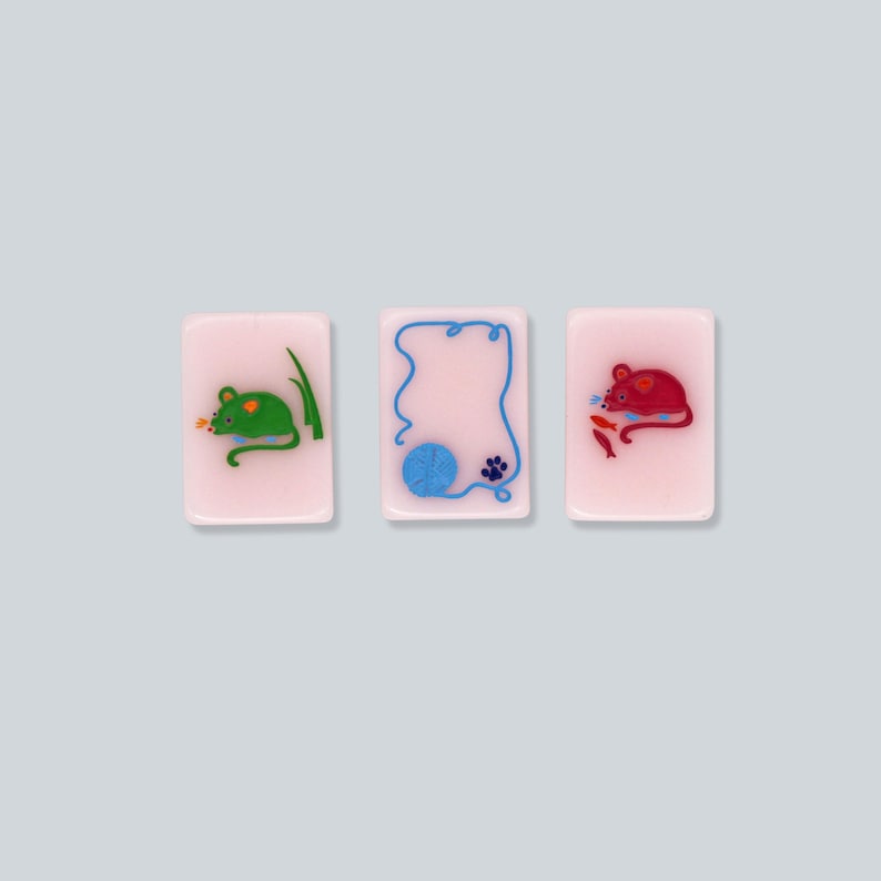 Cat Lady Rose Mahjong Tile Set image 6