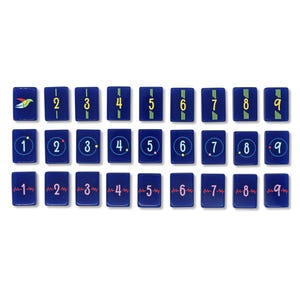 Navy Architectural Mahjong Tile Set image 3