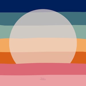 Sunset Mahjong Mat image 1