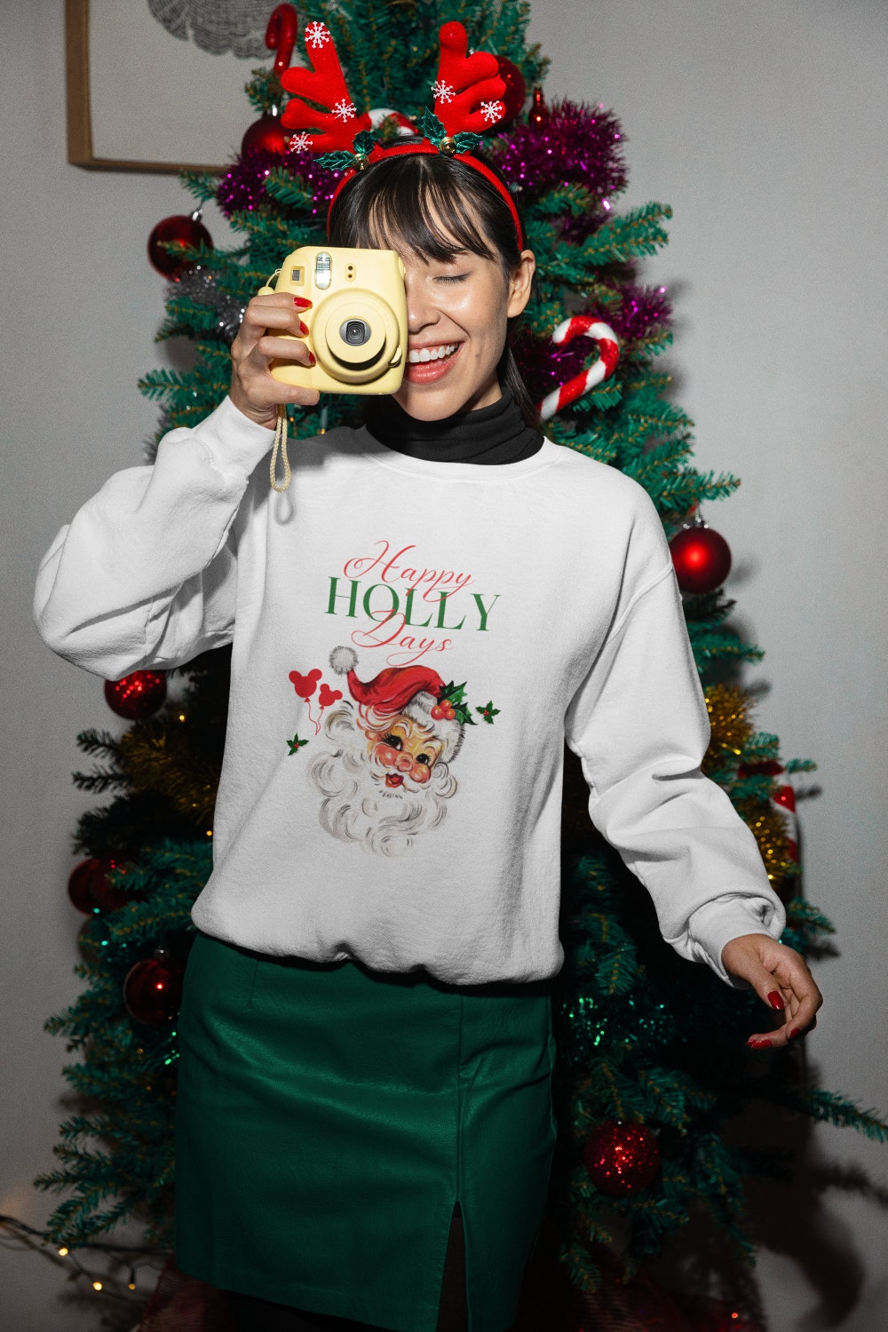 Gift For Her, Christmas, Christmas Pull Over, Christmas Shirt, Disney Pull Over, Christmas Gift, Santa Shirt, Christmas Sweater Teewhiz