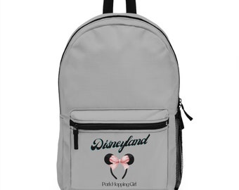Disneyland Park Hopping Girl Backpack, Disney Backpack, Mickey Ears Bag, Minnie Backpack, Bow Backpack, Bow Minnie Ears Bag, Back to School