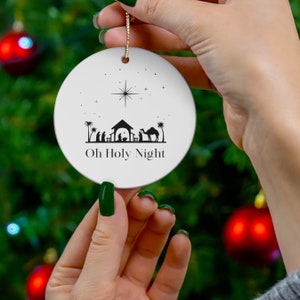 Nativity Scene Christmas Ornament, Manger Ornament, Tree Trimming, Christmas Tree, Christmas Gift, Christmas Decor, Religious Ornament