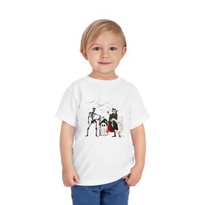 Chemise d'Halloween monstres pour tout-petits, chemise d'Halloween automne, t-shirt d'Halloween pour tout-petits, chemise d'Halloween, t-shirt à manches courtes pour enfants monstre Halloween