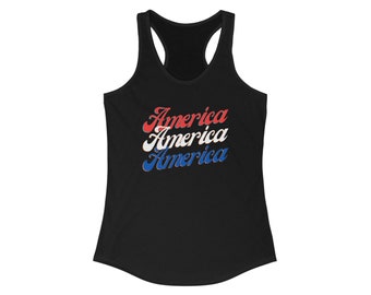 Amerika Tank,behälter für Frauen, 4. Juli Tank, 4.Shirt, Urlaubsshirt, Geschenk für sie, Amerika Shirt