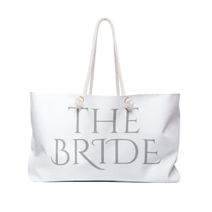 Bridal Weekender Bag, Engagement Gift, Large Bride Tote Bag, Wedding Gift, Bridal Shower Gift, Gift For Bride, Honeymoon Gift