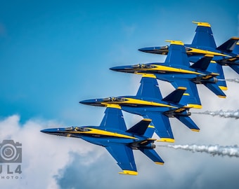 Blue Angels in Flight – Iconic U.S. Navy Aviation Photography Print