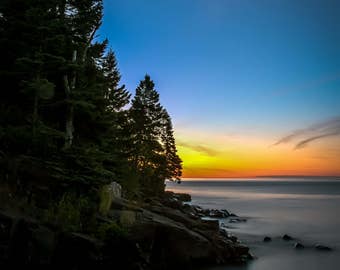 Sunrise over Lake Superior - from Cascade River State Park, Minnesota